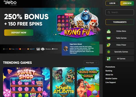 yebo casino bonuses - yebo no deposit bonus code